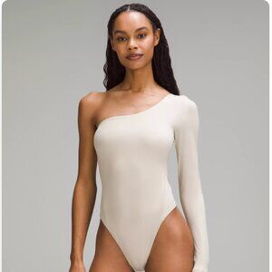 Lululemon Wundermost Ultra-Soft Nulu Long-Sleeve One-Shoulder Bodysuit